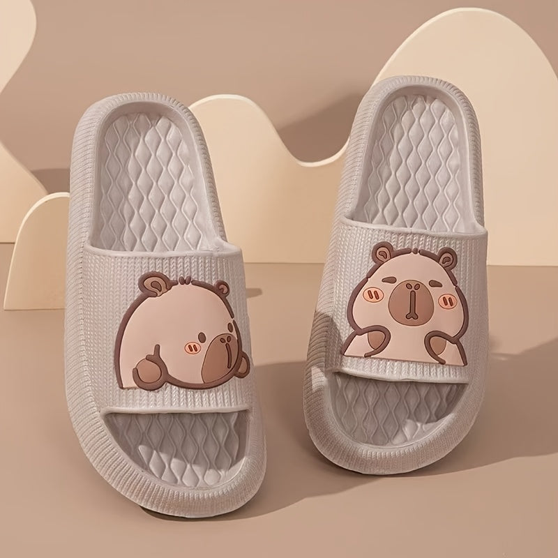 Унисекс тапочки-кейпарабы из EVA для улицы и дома, удобная и милая обувь