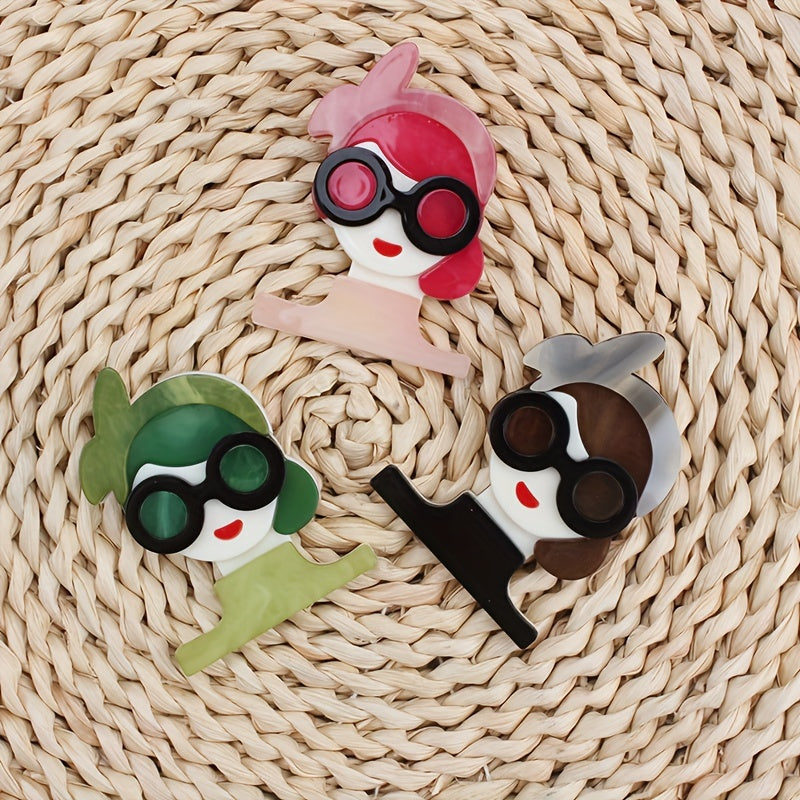 Women's Acrylic Brooch Accessories Elegant Stylish Fashion Jewelry