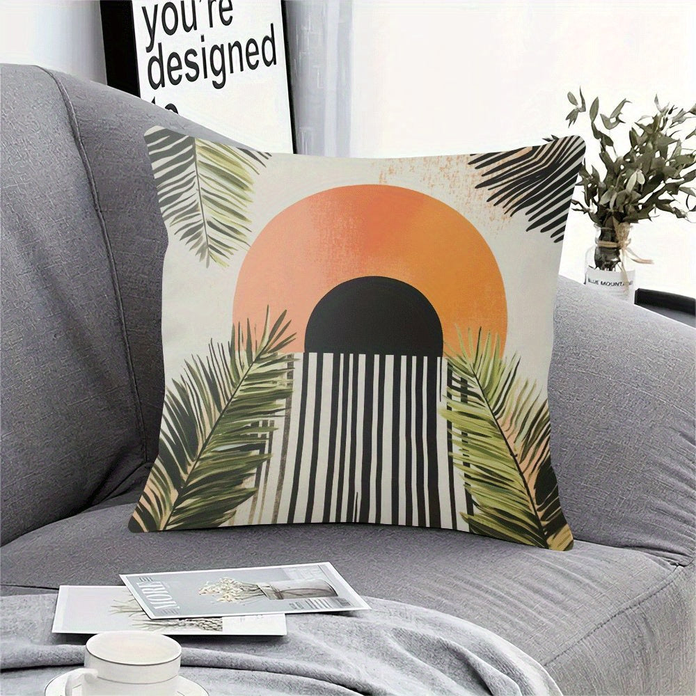 Waterproof Boho Short Plush Throw Pillow Cover 45.72x45.72 cm Sofa Bedroom Decor