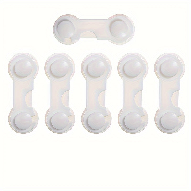 Set of 6 Child Safety Drawer Locks Adjustable Baby Proofing Home Security