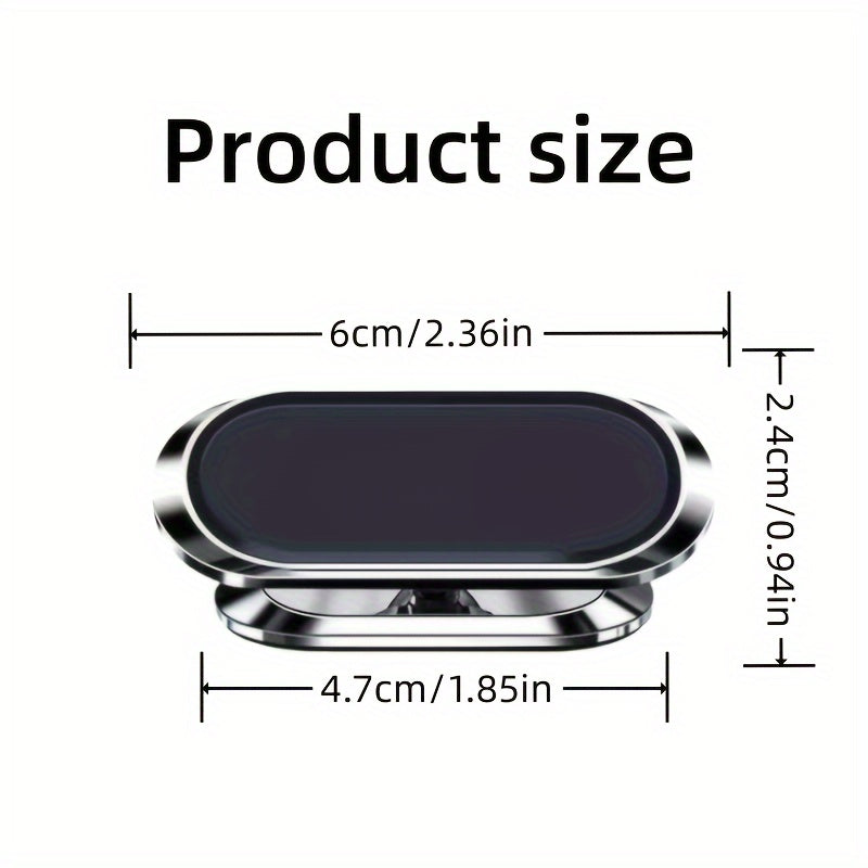 Magnetic Car Phone Holder Black Universal Dashboard Mount for Smartphones