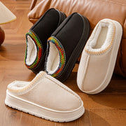 Erkaklar va ayollar uchun yopiladigan shippaklar, mo'ynali ichki qavati bilan EVA taglik, ichki qulaylik