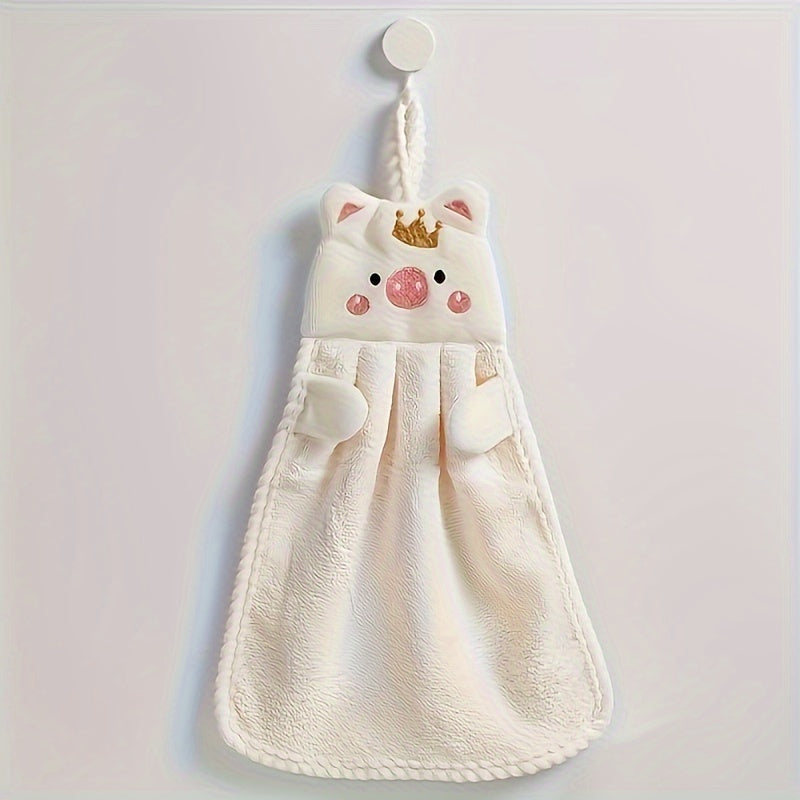 Yumshoq va namni yaxshi so'radigan polyester barmoq sochiqlari zamonaviy multfilm mavzusida, mashinada yuvilishi mumkin, hammom va oshxona uchun mukammal (400gsm).