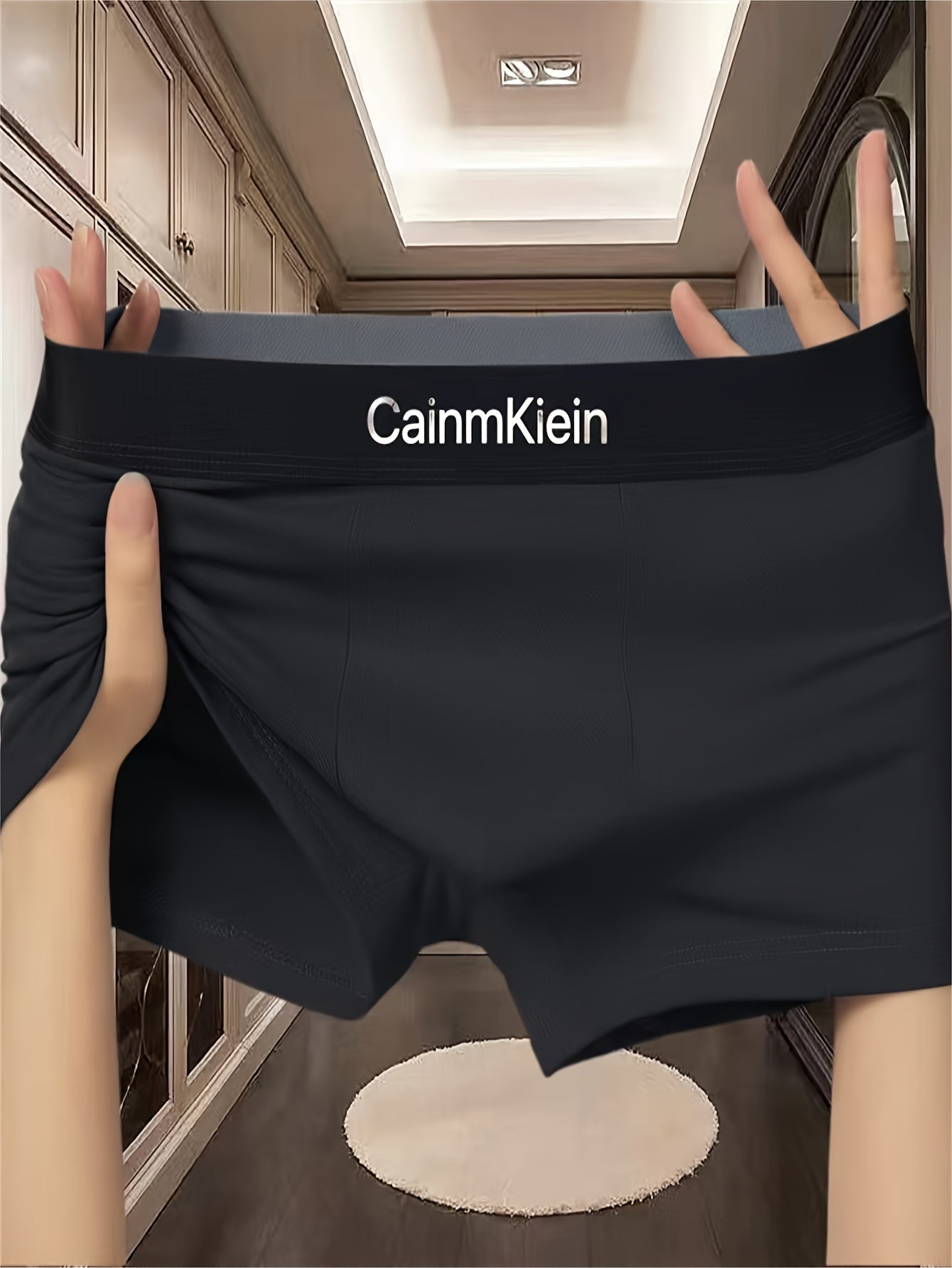 Men's Low-Rise Boxer Briefs Breathable Quick-Drying Polyester Spandex Solid