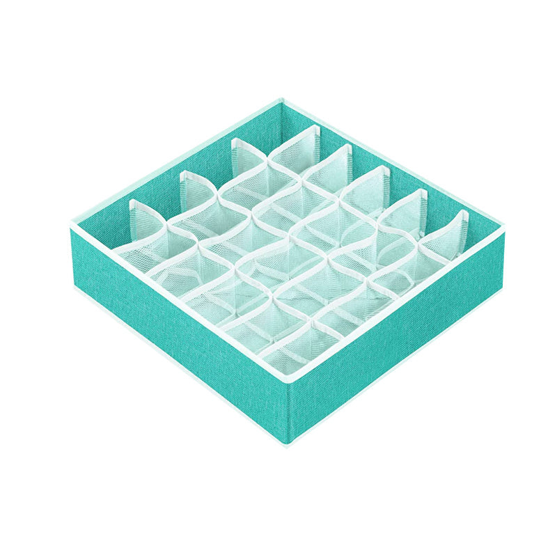 Caja de almacenamiento de ropa interior de tela con 24 compartimentos para calcetines y corbatas