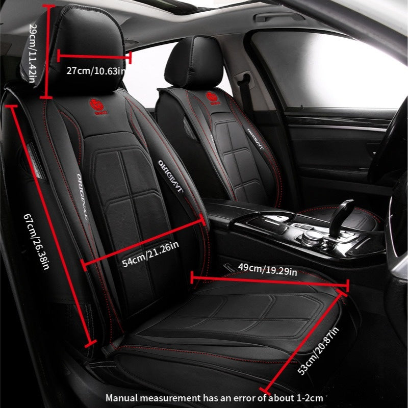 Universal Faux Leather Car Seat Covers for Sedan SUV Front Seats (2 Pack)
