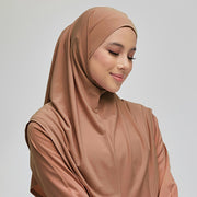 Women's Polyester Hijab Breathable Knit Solid Color Easy Wear