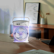 600ml tankli USB Spray Fan, LED chiroq, cheksiz tezlikni boshqarish, uy/ofis/yotoqxona uchun portativ.