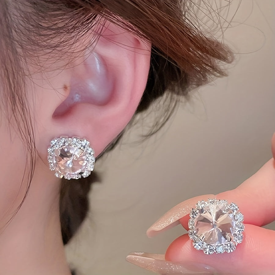 Zarif va hashamatli rhinestone marjon va bilaguzuk to'plami, ayollar uchun zamonaviy zargarlik, kumush tafsilotlari bilan porlaydigan aksessuarlar