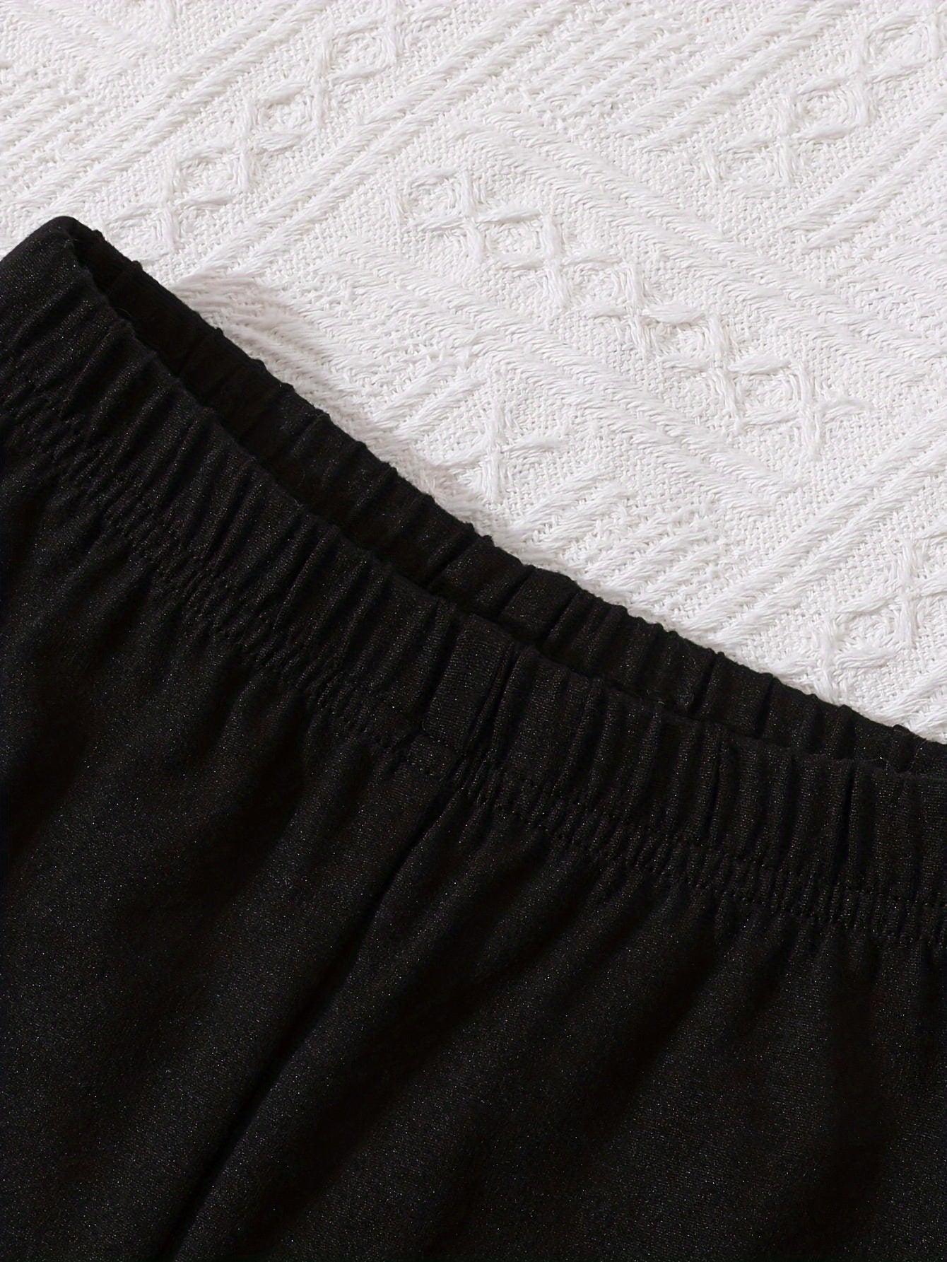 Girls' Knit Sweatshirt and Heart Print Pants Set for Fall Winter Casual