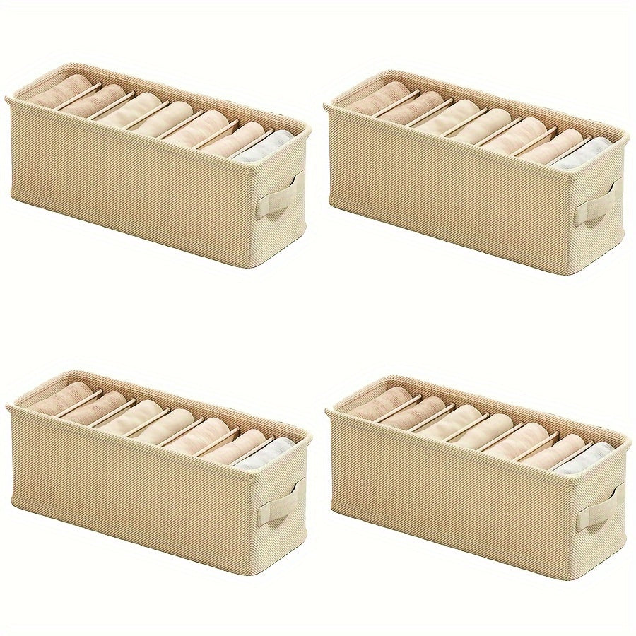 Fabric Drawer Organizer for Bras Socks and Accessories Foldable Storage Divider