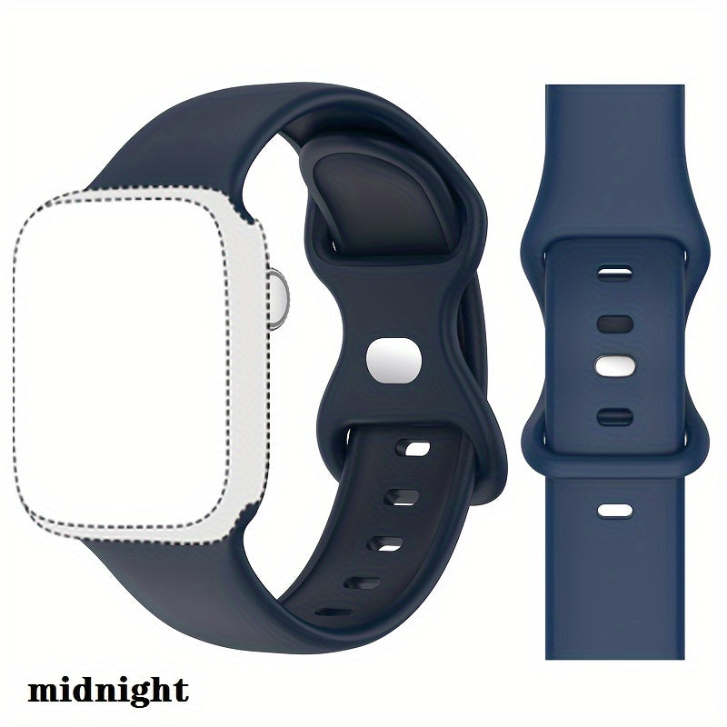 Silicone Sports Watch Strap for Men Women Compatible with Apple Watch Series 2 3 4 5 6 7 8 Ultra SE 38mm 40mm 41mm 42mm 44mm 45mm 49mm