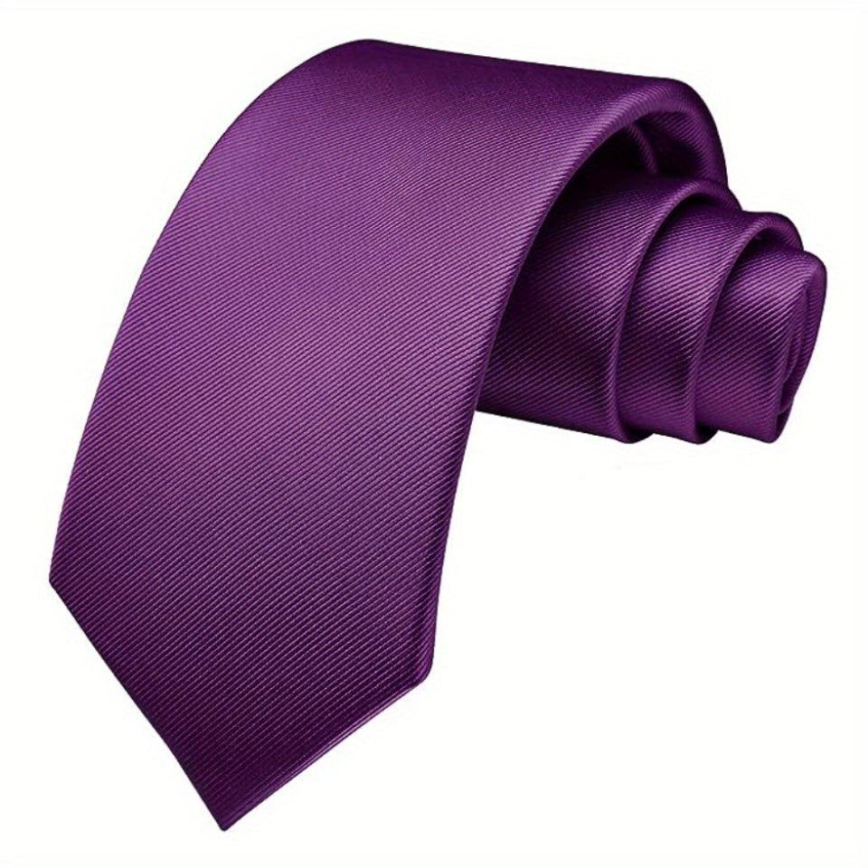 Мужской однотонный галстук для деловых свадеб и официальных мероприятий