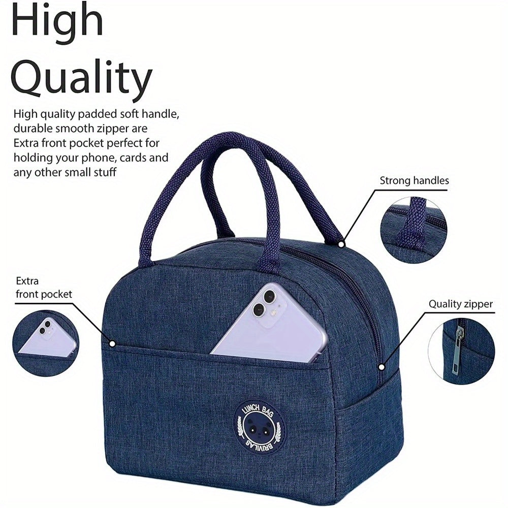 Insulated Lunch Bag with Monogram Rose Gold Waterproof Leakproof BPA-Free