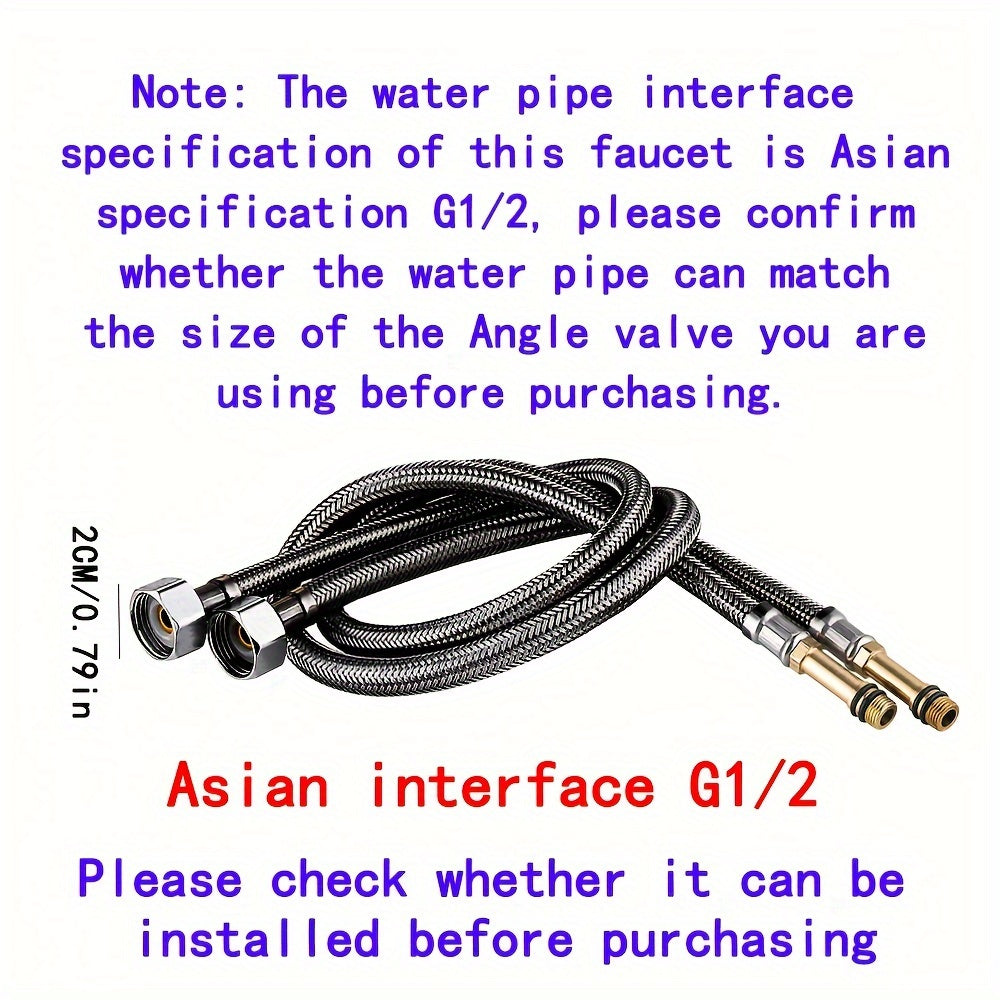 Grifo de baño de una sola manija con agua caliente y fría, plástico, resistente a la corrosión, ahorrador de agua