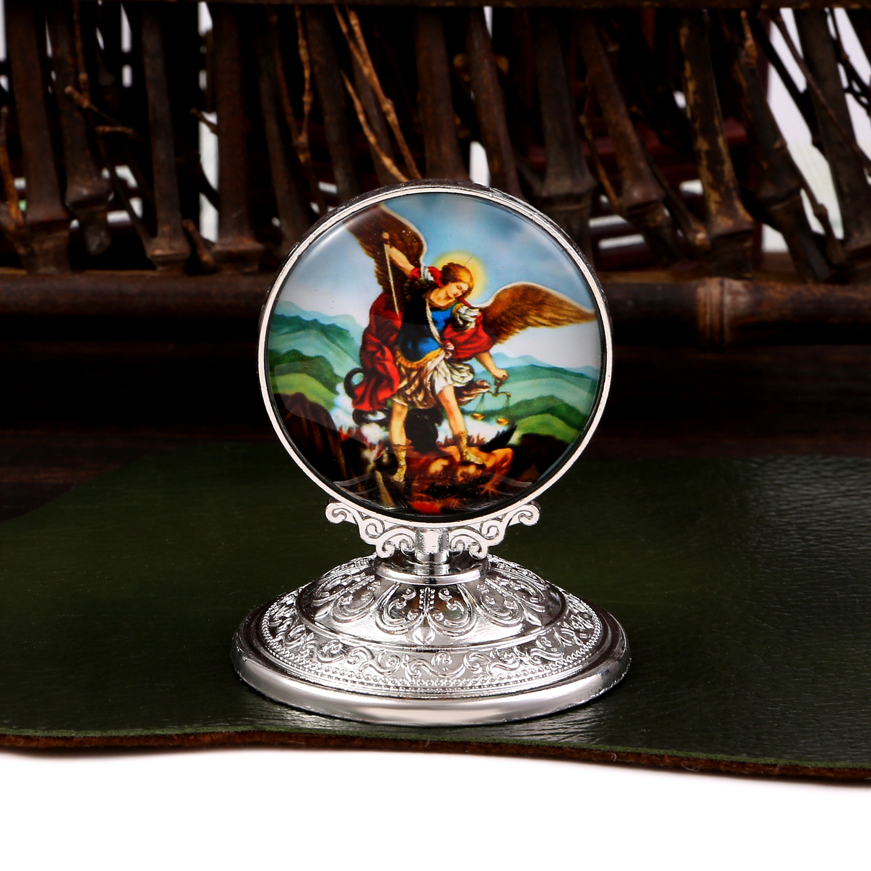 Religious Decor Virgin Mary Figurine Antique Church Zinc Alloy Home Ornament