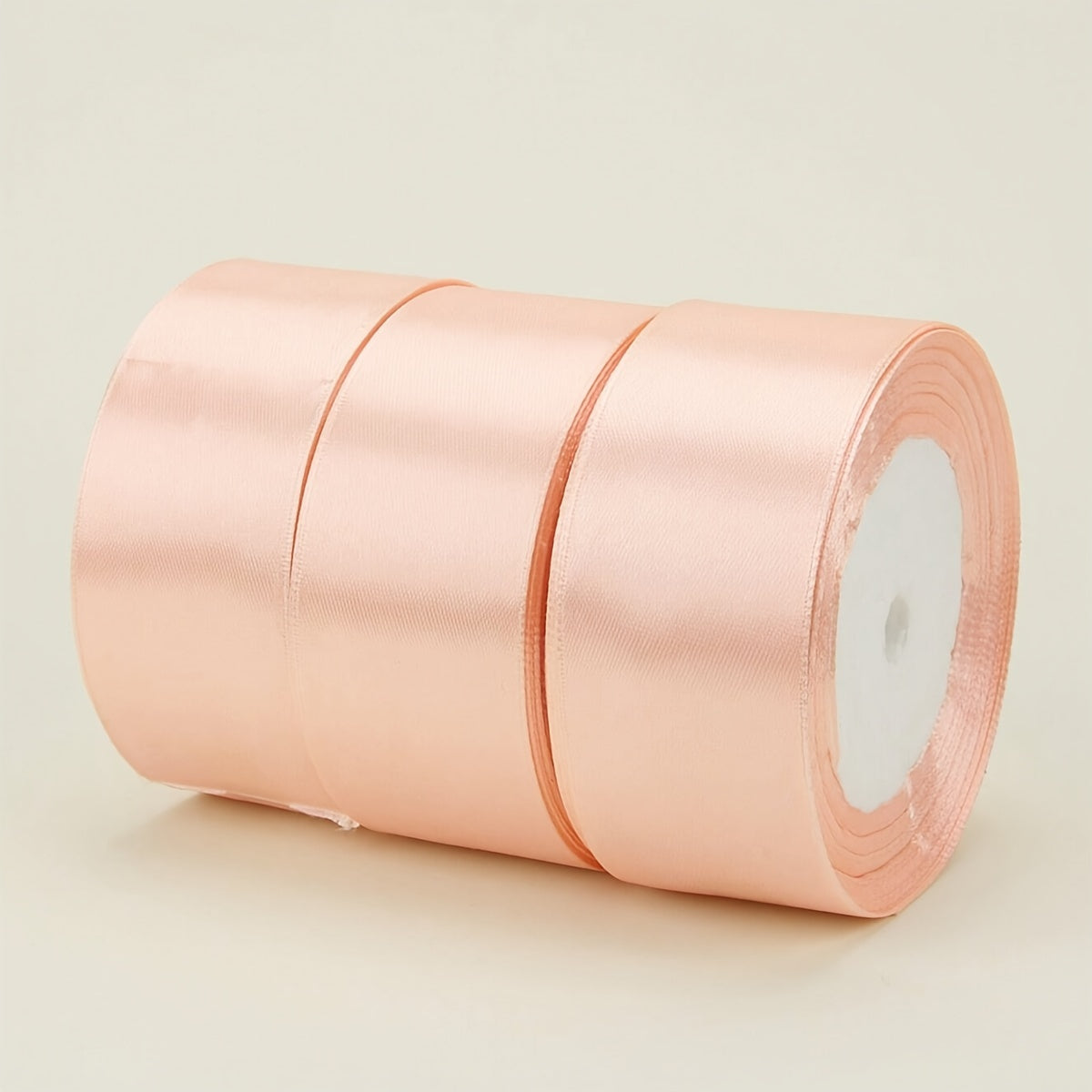 Satin Ribbon Pack 3 Pieces 4cm Wide 22m Long for Wedding Cake Decoration and DIY Crafts