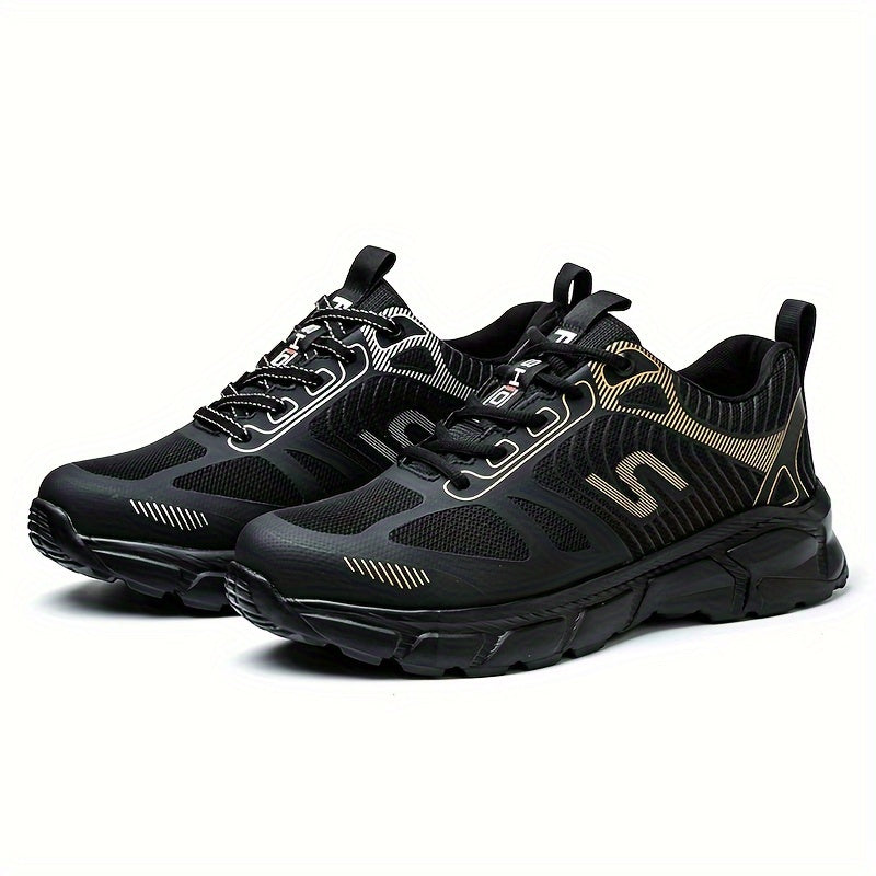 Men's Breathable Steel Toe Work Sneakers Puncture-Resistant Safety Shoes