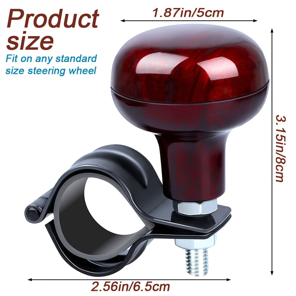 Universal Steering Wheel Spinner Knob Black Brown Silver For Cars UTV ATV Trucks