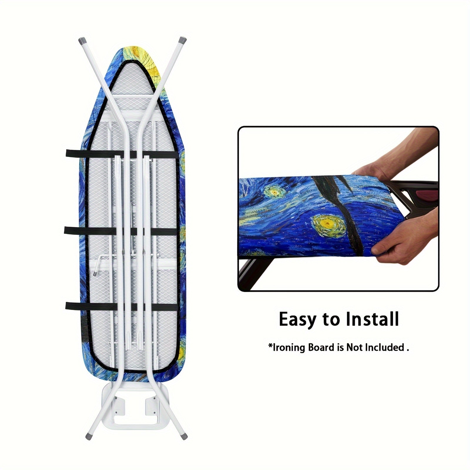 Starry Night Ironing Board Cover Anti-Stain Dust Protector Standard Size