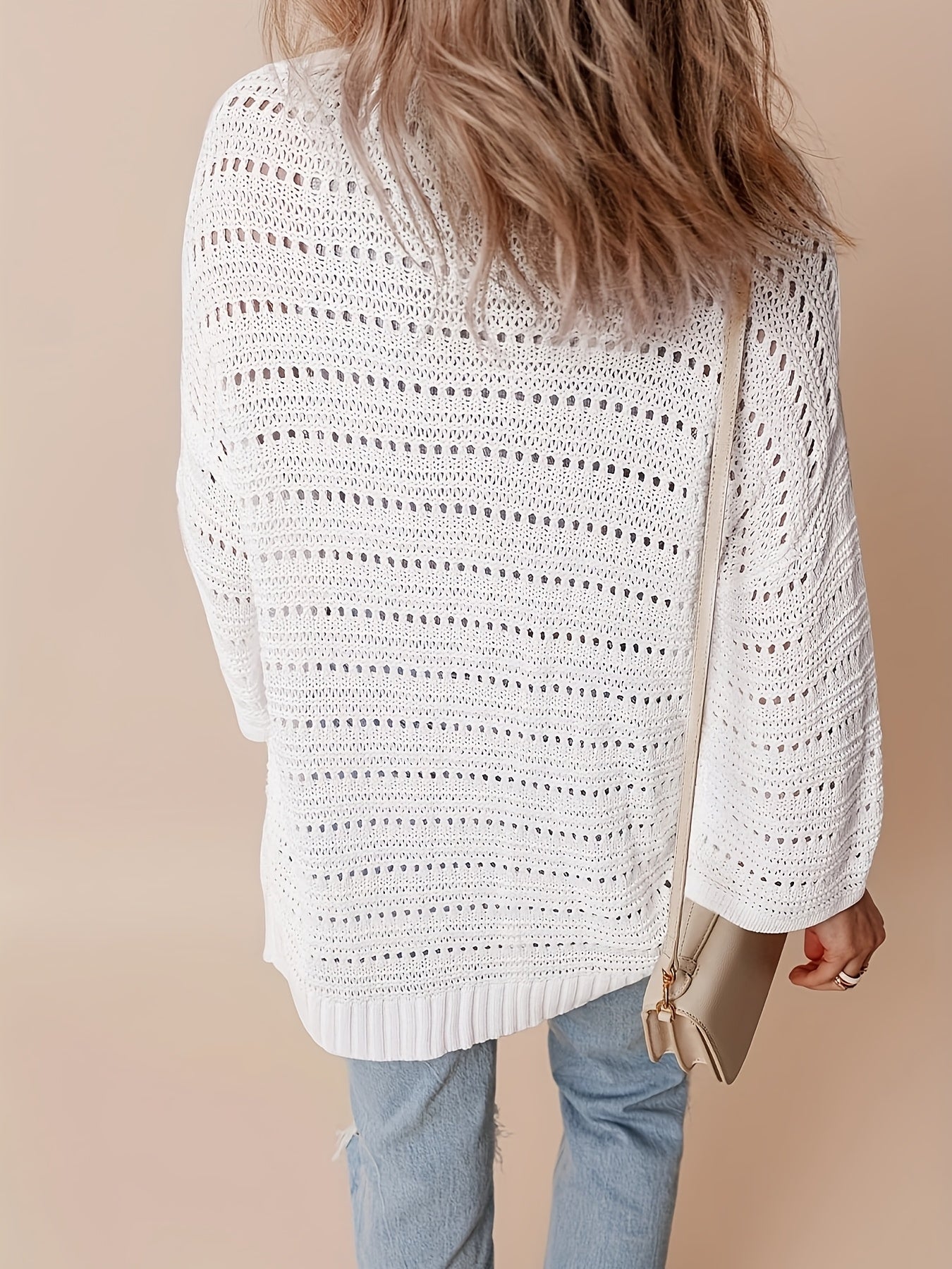 Кардиган женский большого размера из кружева с открытым передом, пляжная накидка, легкий отпускной свитер