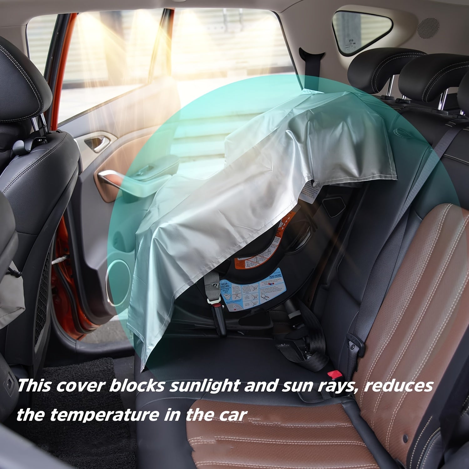 Universal Car Seat Sunshade Cooler Heat Protection for Hot Weather