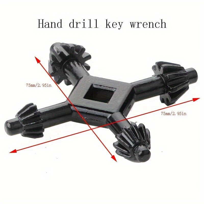 Multi-Function Zinc Alloy Hand Drill Chuck Wrench for Electric and Hand Drills