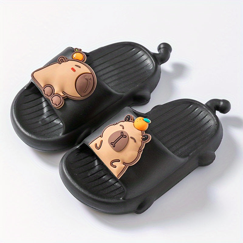 Kids Girls Cartoon Sandals Lightweight Breathable Non-Slip Indoor Slippers