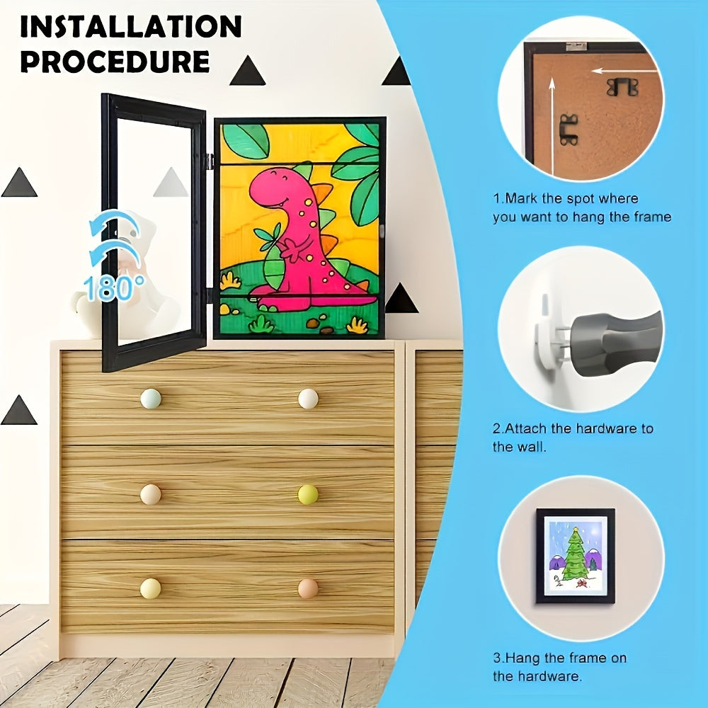 Универсальная рамка для художников A4 для молодежи, черная/белая/светлое дерево, идеальна для подарков и школьных проектов, отлично подходит для Рождества