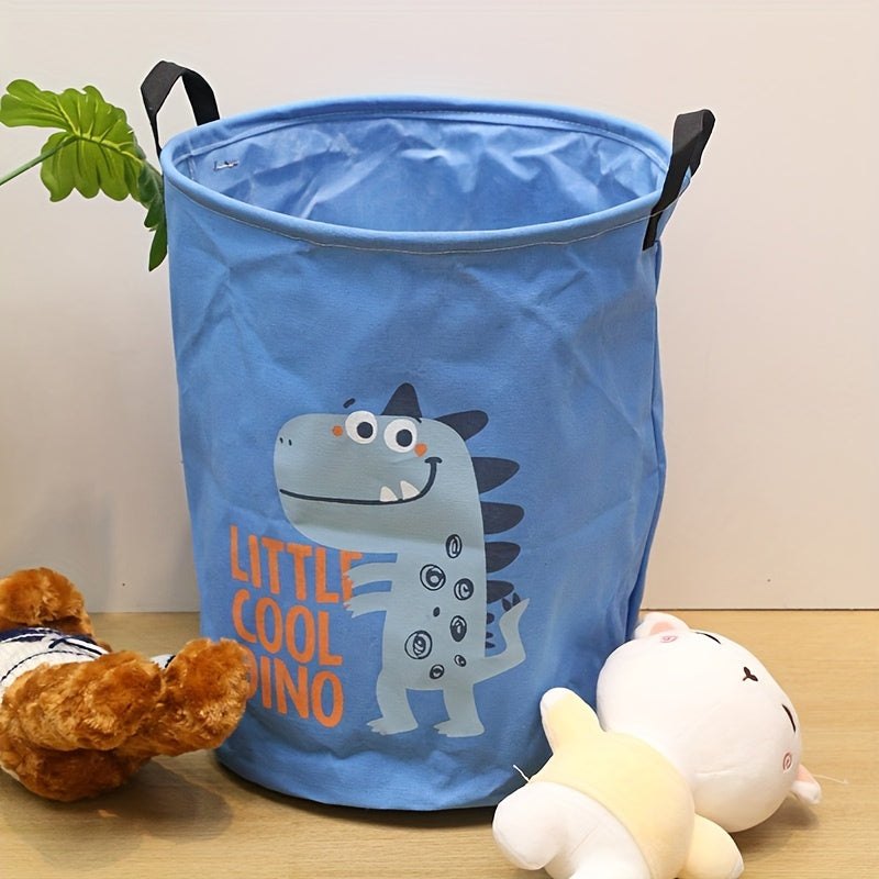 Cesta de almacenamiento plegable de dibujos animados para ropa, juguetes y artículos del hogar