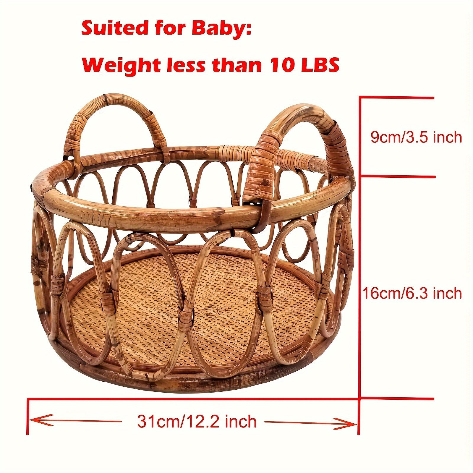 Рattan корзина, деревянная скамейка для фотосессий, позирующий стул, позирующая мебель - идеальные подарки на Рождество, Хэллоуин, День благодарения, Новый год, День святого Валентина и Карнавалы!