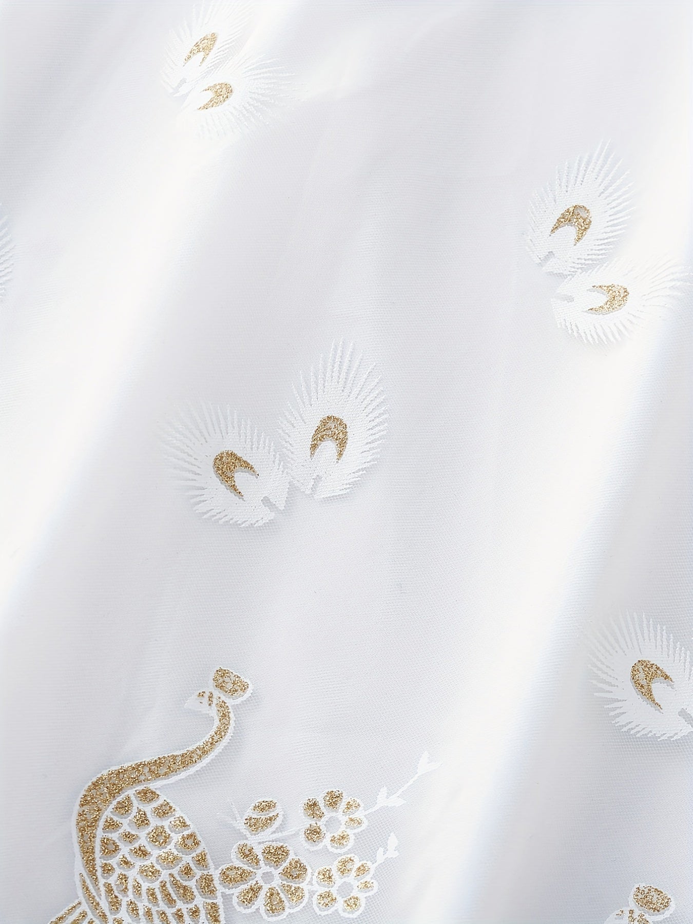 Toddler Girls Mesh Princess Dress with Peacock and Flower Pattern for Parties and Summer