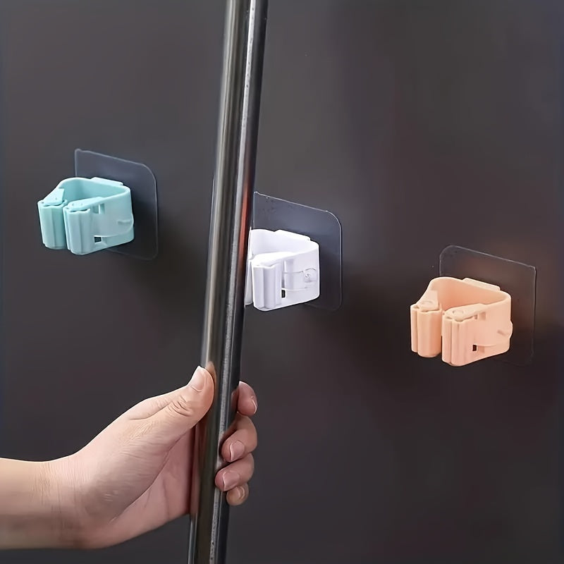 Plastic Wall Mount Organizer with Utility Hooks for Home Storage