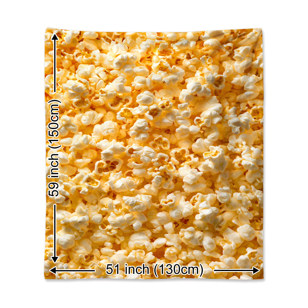Soft Cozy Popcorn Flannel Throw Blanket for Napping Camping Travel Home Decor