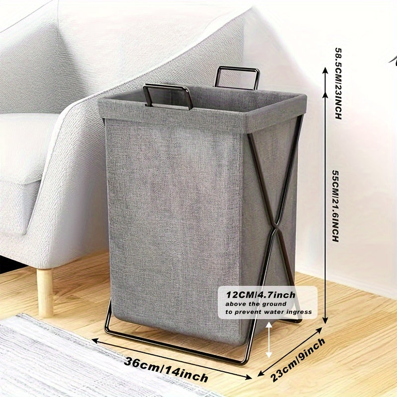 Foldable Moisture-Proof Storage Basket for Clothes Bedroom Bathroom Balcony Dormitory