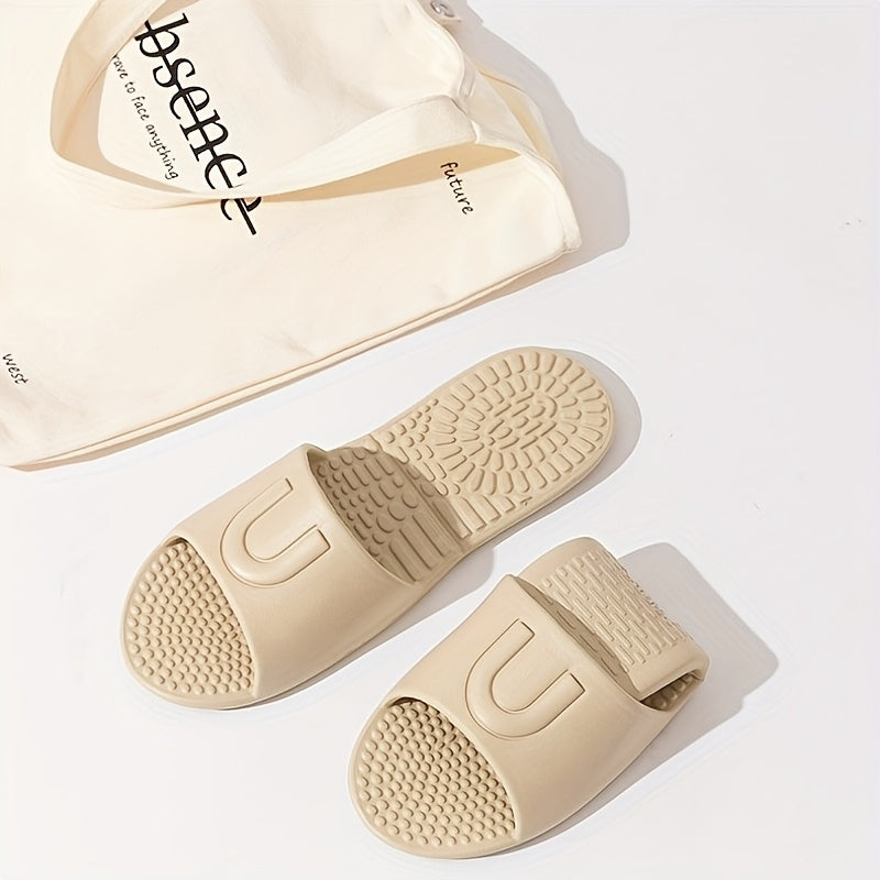 Unisex EVA Massage Slippers Foldable Non-Slip Indoor Bathroom Slides
