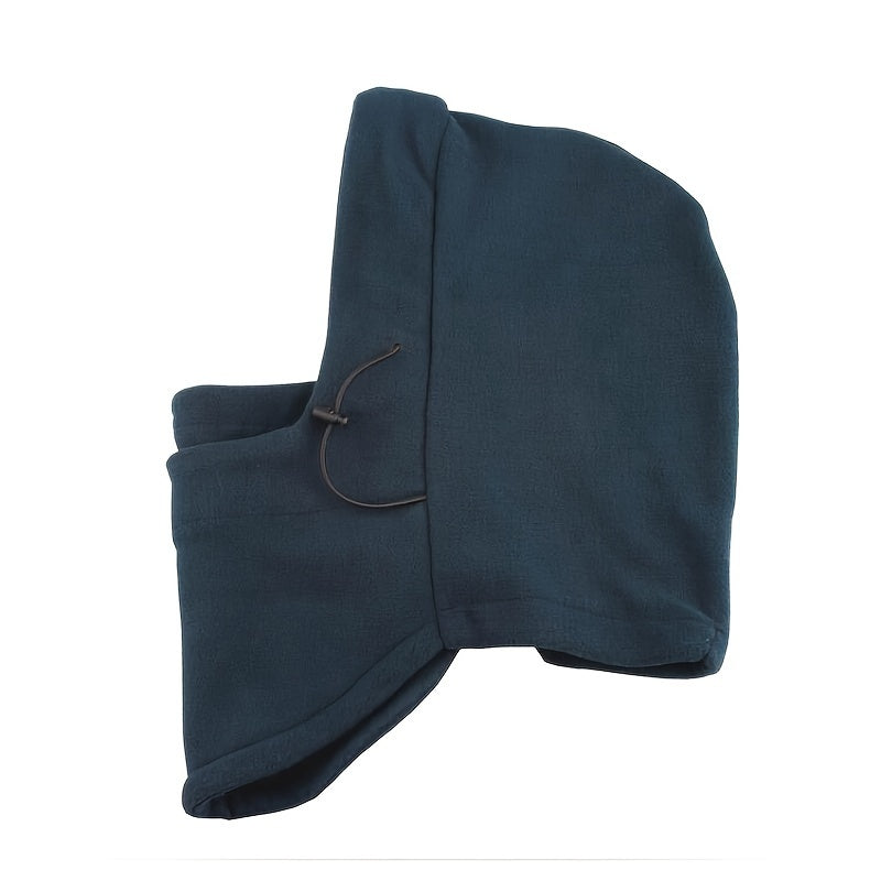 Waterproof Thermal Fleece Balaclava Hat Hooded Neck Warmer for Hiking and Outdoor Activities