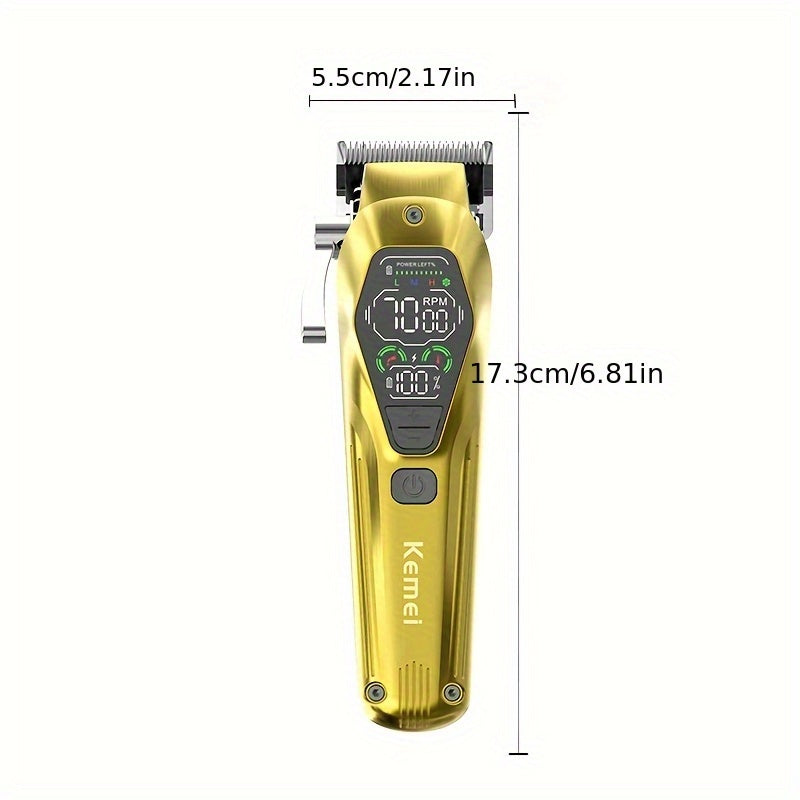 Машинка для стрижки волос для мужчин с зарядной базой, профессиональный триммер для волос, подарок