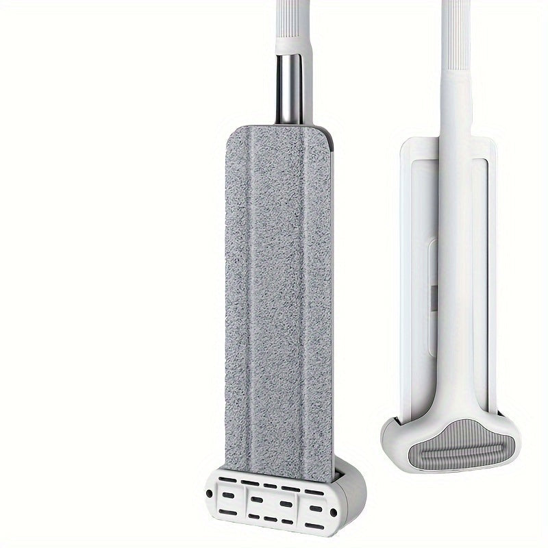 Uzoq tutqichli mop, aylanuvchi bosh va yuvishsiz dizayn bilan, yashash xonasi, yotoqxona, hammom, oshxona va boshqa joylardagi yog'och, plitka va marmar pollarni tozalash uchun mukammal. Barcha pollarni tozalash ehtiyojlaringiz uchun ideal.