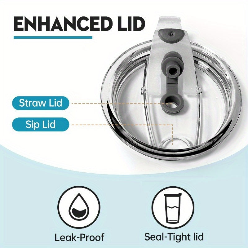 20oz zanglamaydigan po'latdan tayyorlangan sayohat mug'i, Toolbox bosimi bilan, ikki qavatli vakuum izolyatsiya