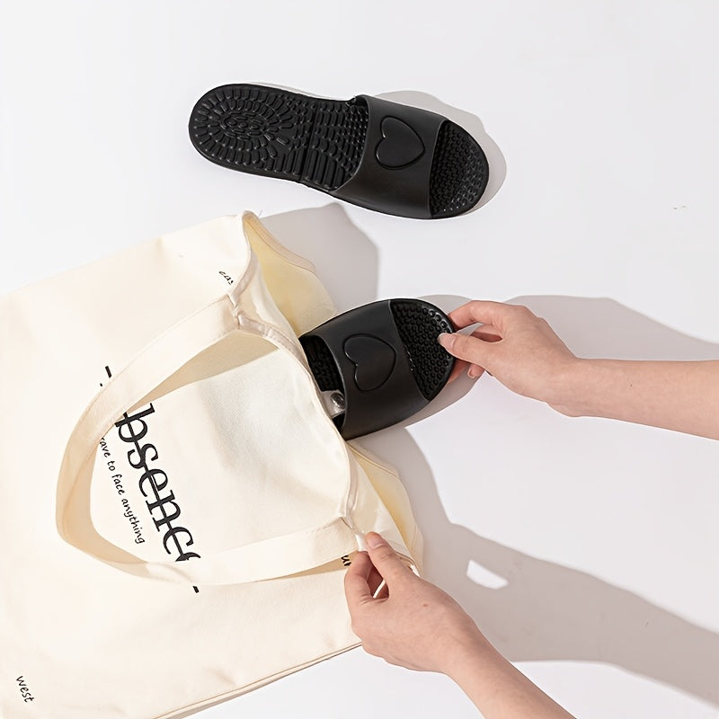 Unisex EVA Massage Slippers Foldable Non-Slip Indoor Bathroom Slides