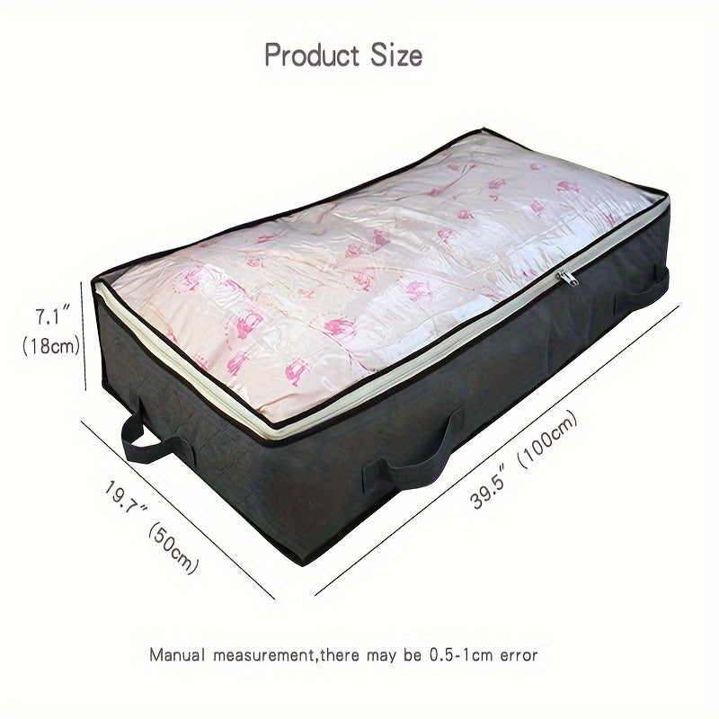 Foldable Storage Bags for Quilts Bedding Dustproof Handles Pack of 1 3 or 5