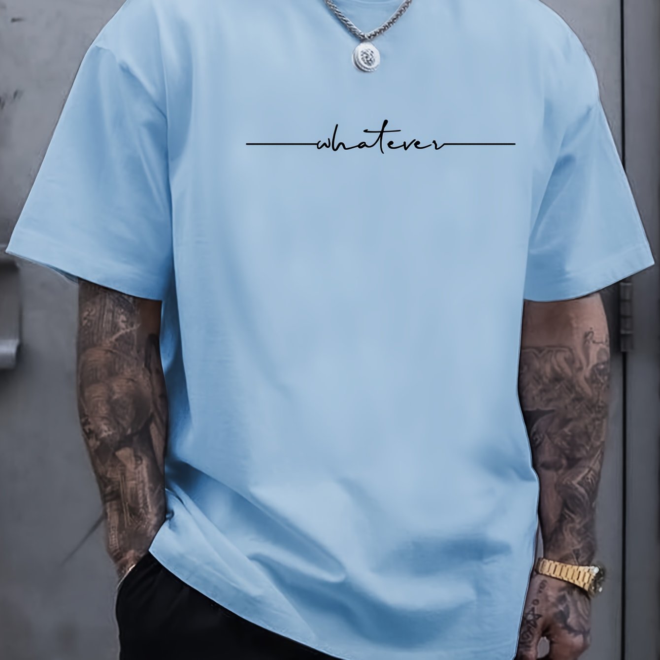 Camiseta de manga corta para tallas grandes y hombres altos Summer Plus Size con patrón geométrico de poliéster