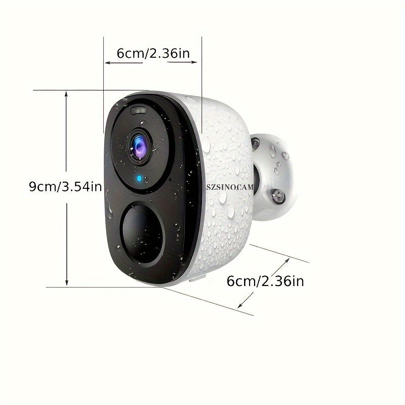 2K 3MP Wireless Outdoor Security Camera with Spotlight Siren 2-Way Audio Color Night Vision AI Detection