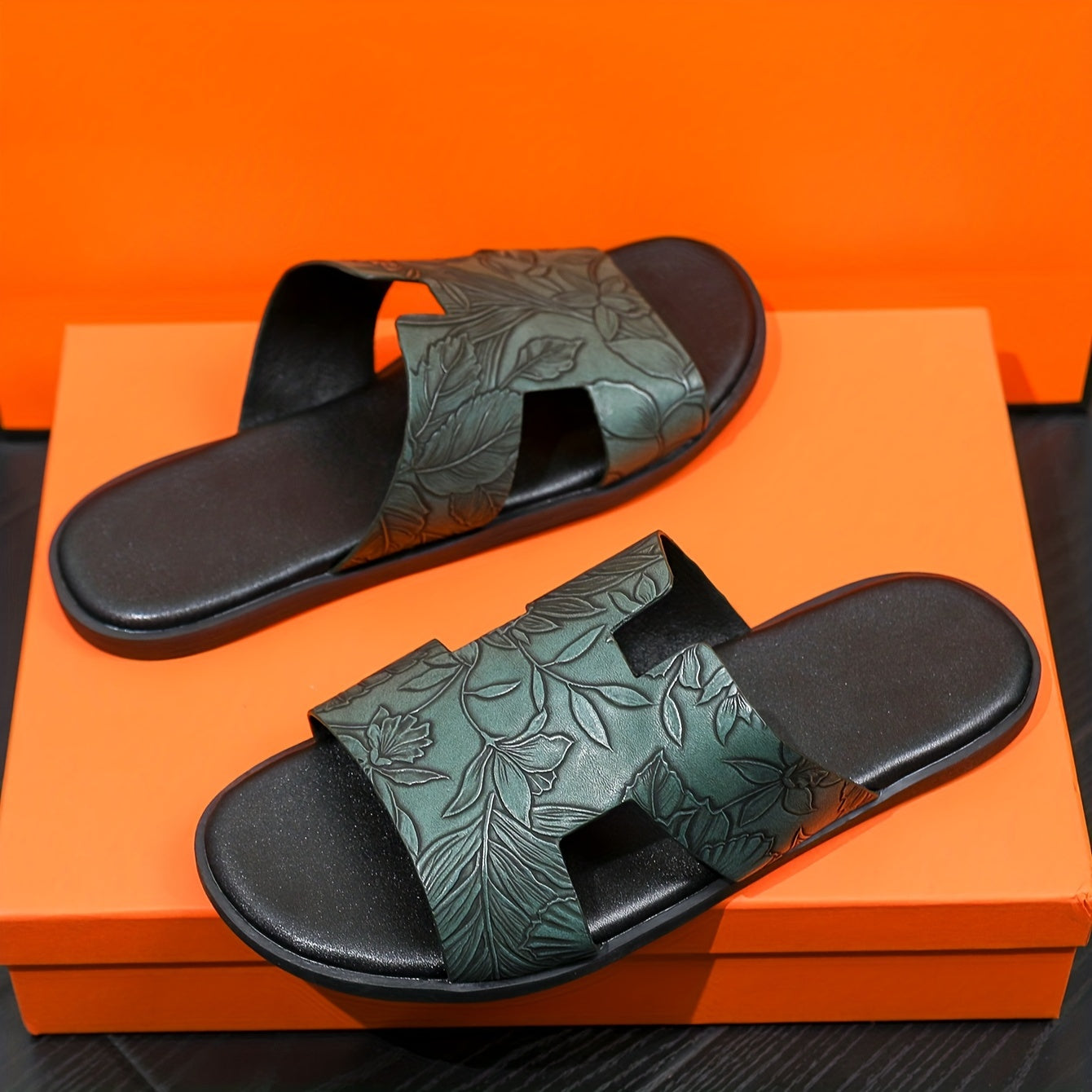 Men's Summer Outdoor Slippers Large Size 43-45 Anti-slip Wear-resistant Casual