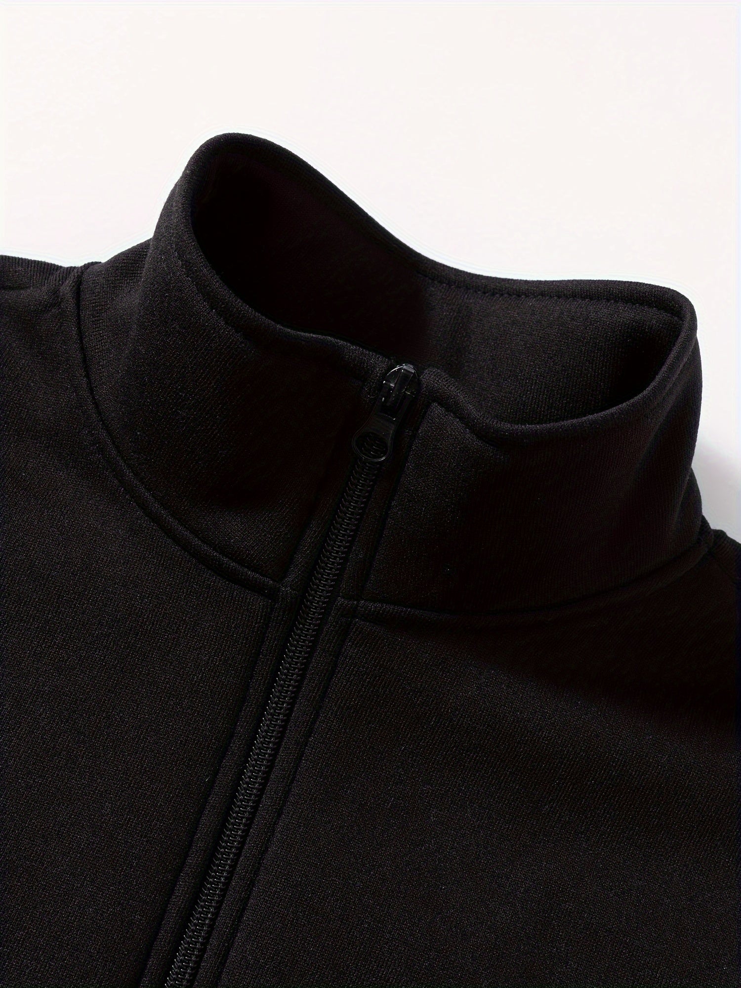 Girls Fleece-Lined Athletic Set with Zip-Up Jacket and Joggers for Fall Winter