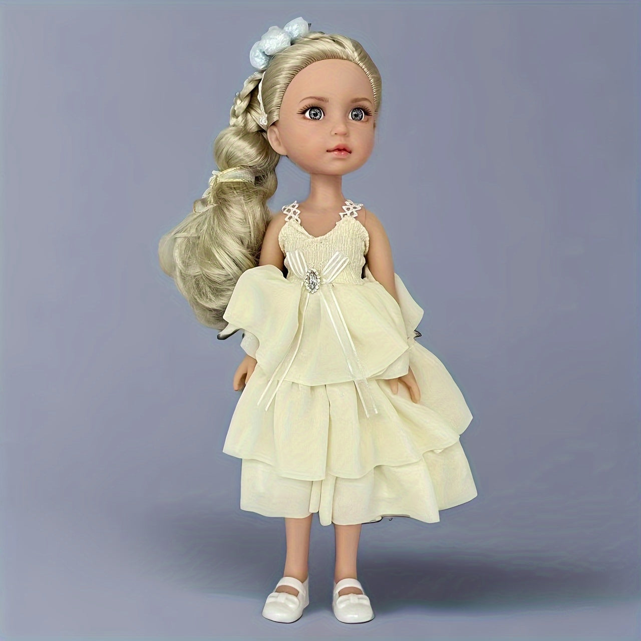 14 Inch Vinyl Fashion Doll with Removable Joints and Clothing for Kids