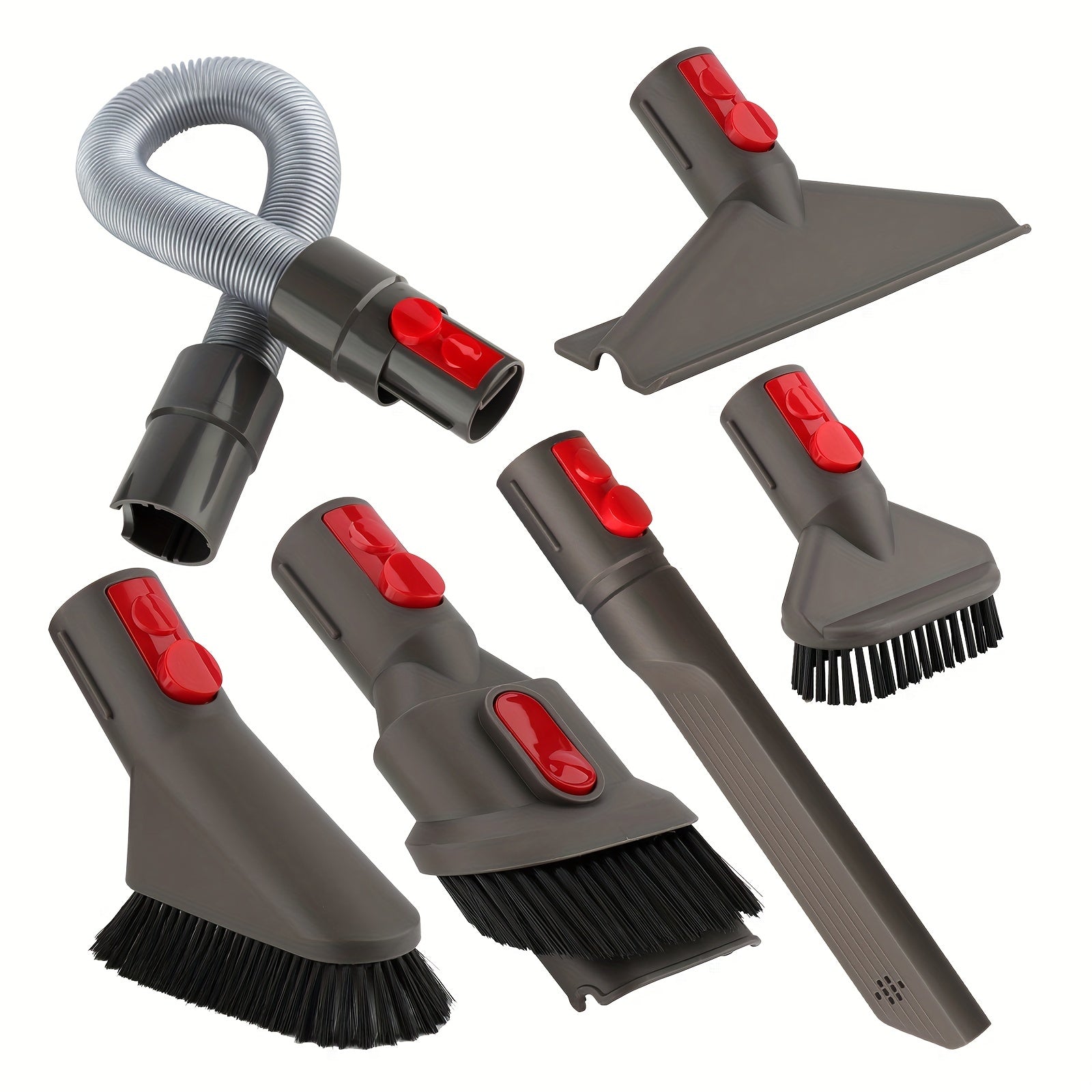 6 ta bo'lakdan iborat vakuum ulanish to'plami - V15, V12, V11, V10, V7 va V8 Absolute Detect modellari uchun mo'ljallangan yumshoq matras, kattalashtirilgan va tsiklon tozalash aksessuarlarini o'z ichiga oladi.