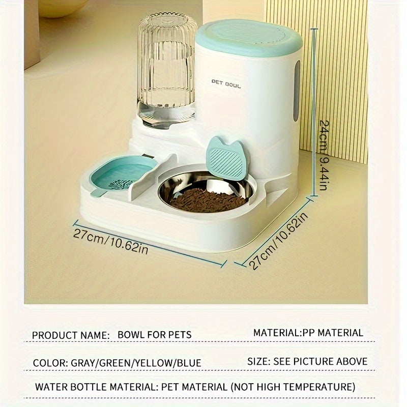 Avtomatik mushuk va kichik itlar uchun suv va ovqatlantiruvchi 3.5L Elektr bo'lmagan bardoshli plastmassa