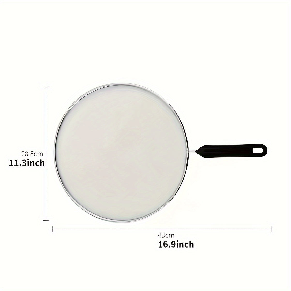Metal Grease Splatter Screen for Frying Pans, Fine Mesh Oil Filter Cover